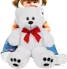 MONZANA® Ours En Peluche Très Douce Avec Noeud Rouge - Voir les images du produit 2