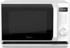 A white Midea microwave oven is shown from the front. Podgląd zdjęcia produktu