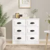 vidaXL Príborník biely 70x35,5x67,5 cm odvodený výrobok z Náhľad obrázku produktu 1