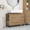 vidaXL Umyvadlová skříňka Artisan – dub 80 x 35 x 60 cm, Náhled obrázku produktu 2