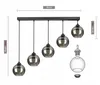 A diagram showing the dimensions of a pendant light fixture. Náhled obrázku produktu