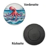 Kraken Aquarell Magnet rund rund Produktbild-Vorschau 2