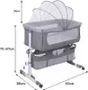 Beistellbett Baby, 2 in 1 Babybett und Babywiege, Produktbild-Vorschau 7