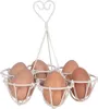 Clayre & Eef Eierhalter Ø 19x19 cm Weiß Metall Produktbild-Vorschau 3