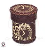 Steampunk Brown & golden Leather Dice Cup Produktbild-Vorschau 3