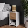 Noční stolek Vicco Evo Bílý/zlatý dub Sada 2 kusů, Model Náhled obrázku produktu 3