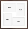 A multi-photo frame with four openings for 10x15 cm photos, set against a white background. Produktbild-Vorschau