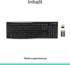 Logitech Tastatur K270 kabellos schwarz Produktbild-Vorschau 22