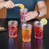 Lot de 4 verres Relaxdays, verres à eau, style vintage, Voir les images du produit 3