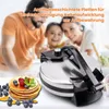 A family is in the background, and a crepe maker with a stack of pancakes and blueberries is in the foreground. Náhľad obrázku produktu