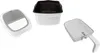 Three separate parts of a deep fryer are laid out on a white background. Produktbild-Vorschau
