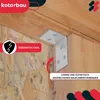 KOTARBAU® 100 pz. Connettore angolare 30x45x25mm acciaio Anteprima dell’immagine prodotto 2