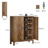 A diagram showing the dimensions of a wooden shoe cabinet. Náhľad obrázku produktu