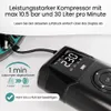 Siltcon® Luftkompressor 10,5 bar – 8000 mAh Powerbank – 30 Produktbild-Vorschau 8