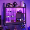 Bestier Scaffale sospeso con illuminazione a LED, scaffale Anteprima dell’immagine prodotto 3