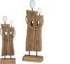 Deko Objekt Paar Holz Skulptur 29 cm Figuren auf Standfuß Produktbild-Vorschau 5
