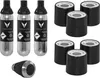 A collection of Coravin argon gas canisters and caps. Podgląd zdjęcia produktu