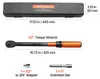 Clé dynamométrique VEVOR, 20–220 Nm, clé à cliquet Voir les images du produit 8