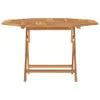 vidaXL Tavolo da giardino pieghevole 120x120x75 cm in legno Anteprima dell’immagine prodotto 11