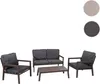 Zahradní Set 2 křesel, lavice a stolku HWC-L64 - šedý potah Náhled obrázku produktu 8