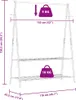 vidaXL Věšák na oděvy s policemi 132x45,5x150,5 cm Náhled obrázku produktu 7