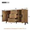 Cassettiera Flieks con 3 cassetti e 2 ante, credenza per Anteprima dell’immagine prodotto 6