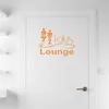Wandtattoo - Wandaufkleber - Tür-/Wandtattoo "Lokus Lounge" Produktbild-Vorschau 1