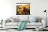 MuchoWow® Textilposter Scottish Highlander - Zaun - Gras Produktbild-Vorschau 3