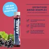 A product shot of a single-use liquid supplement ampoule with accompanying text and graphics highlighting its benefits and usage instructions. Produktbild-Vorschau