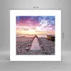 Poster - Poster ohne Rahmen - Boot Strand Himmel - 30x30 cm Produktbild-Vorschau 4