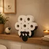 DanDiBo Toilettenpapierhalter Schaf Wand Schwarz Metall Produktbild-Vorschau 8