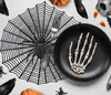 Spinnennetz-Basis Schwarze Halloween-Spinne 38cm Produktbild-Vorschau 2