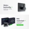 EAVY handdoekhaakjes zelfklevend, 4 stuks, vierkant, RVS Productafbeelding-voorbeeld 4