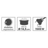 Gourmetmaxx 14430, Schwarz, Arbeitsplatte, 23 cm, Produktbild-Vorschau 4
