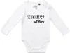 Huuraa Baby Body Schwabe mit Herz 62 White  Baumwolle Produktbild-Vorschau 1