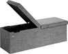 CASARIA® Sitzbank mit Stauraum, Dunkelgrau – Faltbar, 115 x Produktbild-Vorschau 1