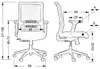 Otočná ergonomická kancelářská židle RIVERTON M/L, Náhled obrázku produktu 7