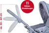 Zwillingspuppenwagen Duo jeans grey Produktbild-Vorschau 13