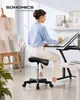 SONGMICS Sattelhocker, Ergonomischer Rollhocker aus Produktbild-Vorschau 2