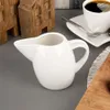 Pichet en porcelaine avec anse pour crème et lait Voir les images du produit 2
