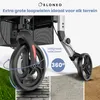 ELONEO 2-in-1 rolstoel/rolator, opvouwbaar en lichtgewicht Productafbeelding-voorbeeld 7