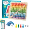 Drewniana Tabliczka Mnożenia Montessori Gra Edukacyjna Podgląd zdjęcia produktu 1