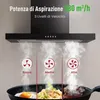 Cuffia di aspirazione LEVIVO A++ 60cm ricircolo e scarico Anteprima dell’immagine prodotto 2