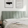 Cuscino Testiera Hanko Grigio Chiaro 120 cm in Velluto Anteprima dell’immagine prodotto 3