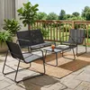 Mondeer Gartenmöbel-Set 4-teilig Sitzgruppe mit Produktbild-Vorschau 2
