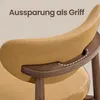 VASAGLE Barhocker 2er Set aus Kunstleder, mit Rückenlehne Produktbild-Vorschau 2