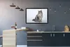 MuchoWow® Gerahmtes Poster Porträt einer grauen Maine Coon Produktbild-Vorschau 2