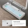 doporro Vasque à Poser Blanc Mat avec Bonde Lavabo de Salle Voir les images du produit 4