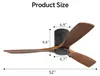 Ventilateur de plafond Zimilo 52 pouces sans éclairage, Voir les images du produit 6