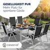 CASARIA® Gartenstühle 6er Set Hochlehner Klappbar 8-Fach Produktbild-Vorschau 9